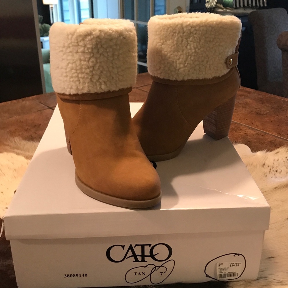 Cato fur booties